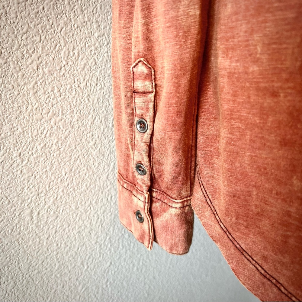 Gilded Intent Soft Marbled Button Down Shirt - image 4